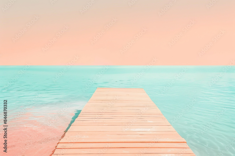 Summer nature background abstract concept. Pastel color tone. Generative ai.