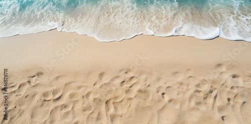 beach texture with footprints in the sand