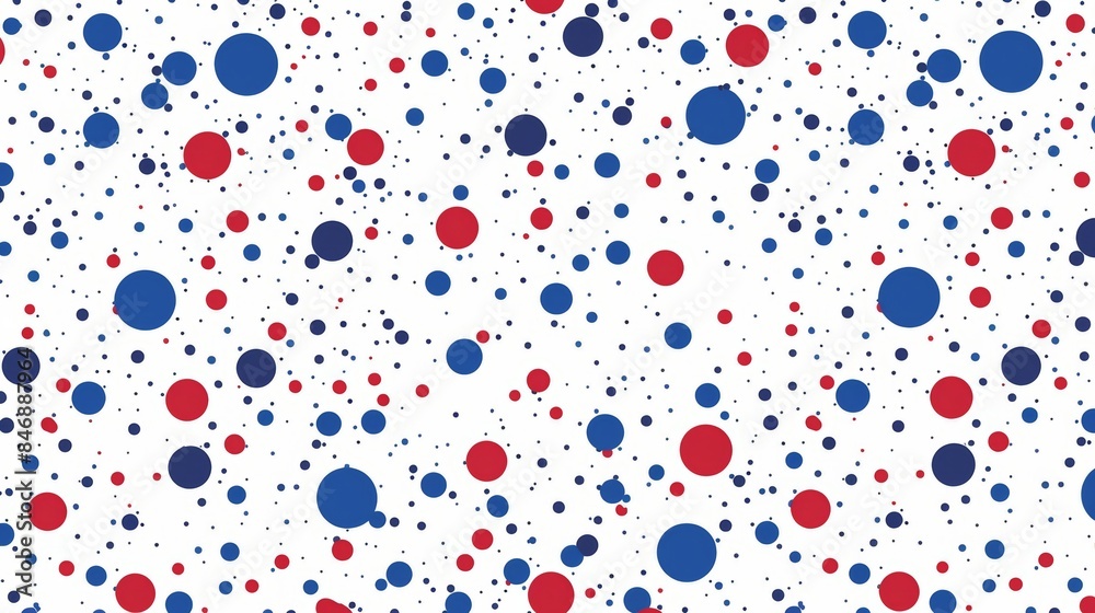 Abstract blue and red confetti on white background, minimalist style for olympic games concept, wide banner, copy space Abstract blue and red confetti on white background, minimalist style for olympic games concept, wide banner, copy space