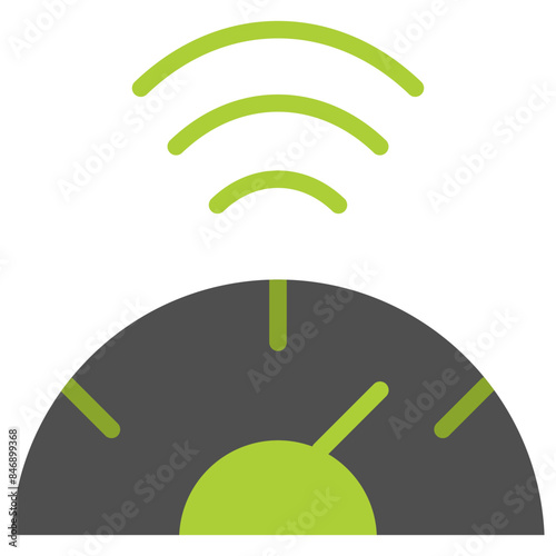 internet speed test flat icon