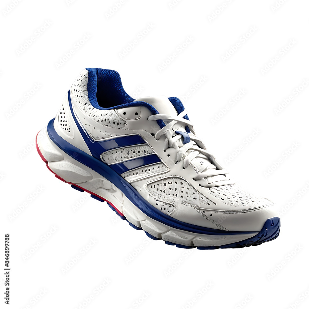Fashionable stylish Running sports shoes isolated on a transparent background