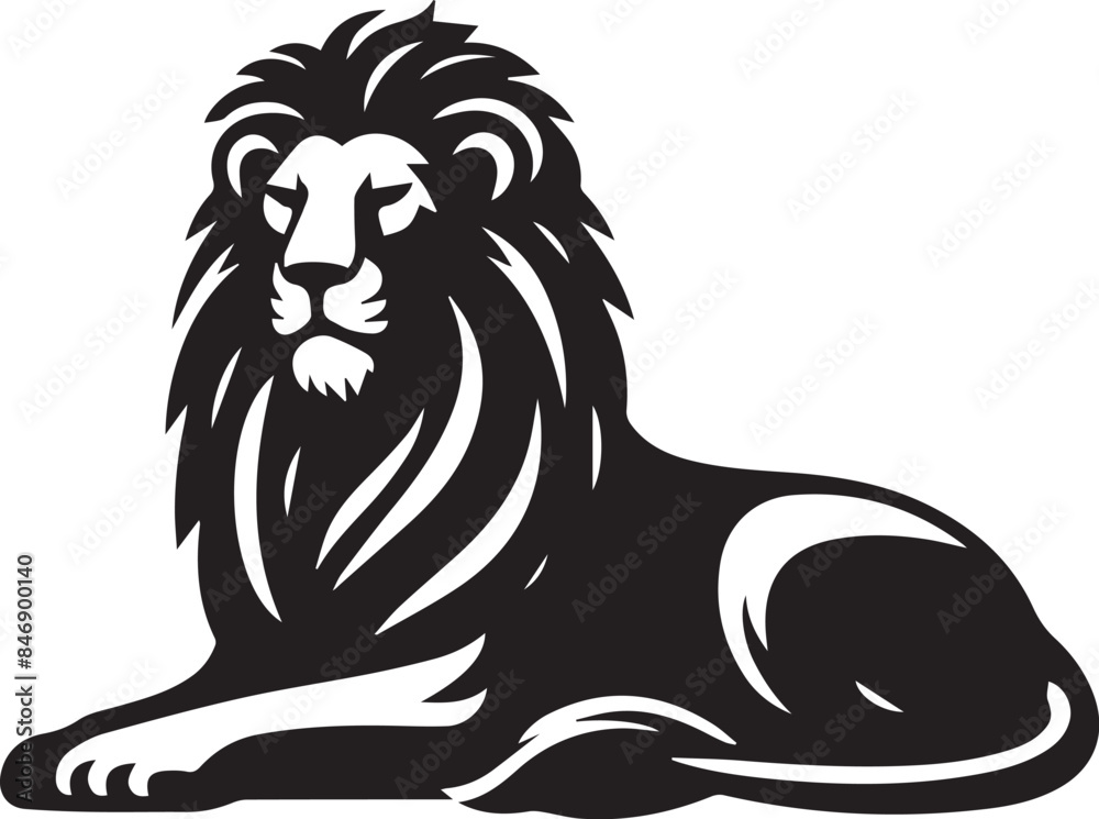 lion head silhouette lion head silhouette