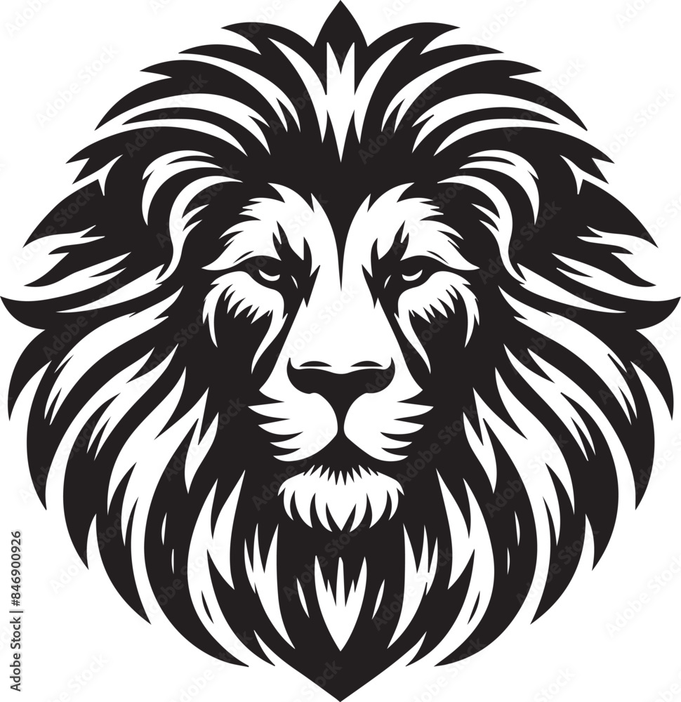 lion head silhouette
