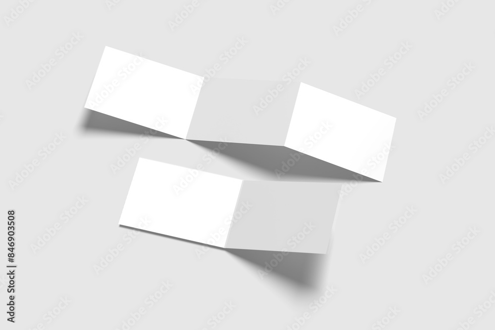 landscape trifold Brochure mockup landscape trifold Brochure mockup