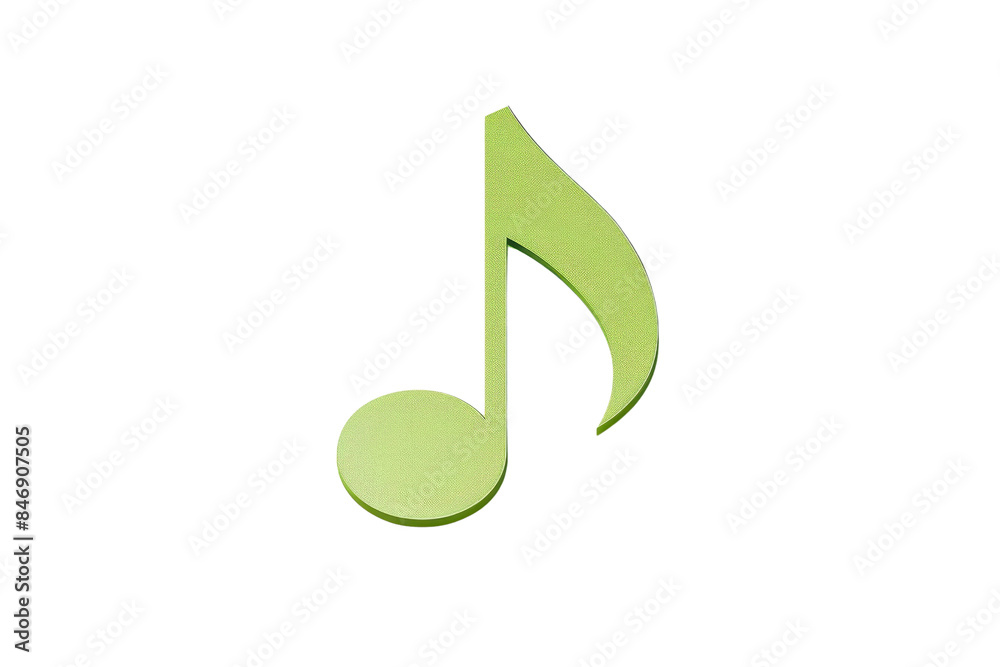 Green music note icon on transparent background, symbolizing music, melody, and sound, ideal for digital media and design projects. Green music note icon on transparent background, symbolizing music, melody, and sound, ideal for digital media and design projects.