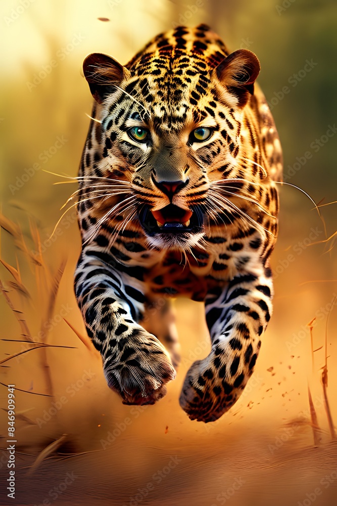 Obraz premium Running Cheetah 