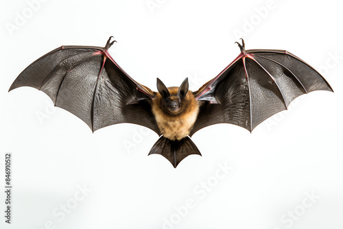 a bat with wings spread