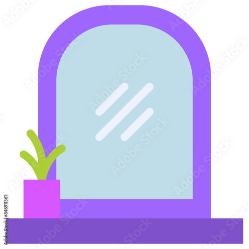 mirror flat icon