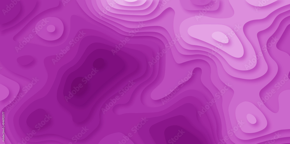 abstract background with circles 3d white and pink papercut wave geometric creative pattern design.