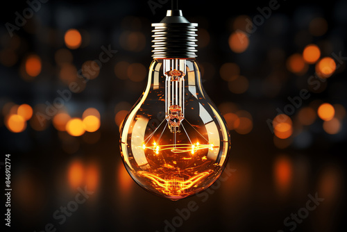 a light bulb with a wire