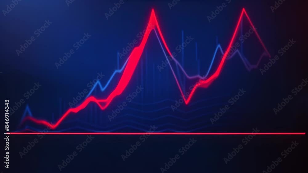 graph on red graph on red