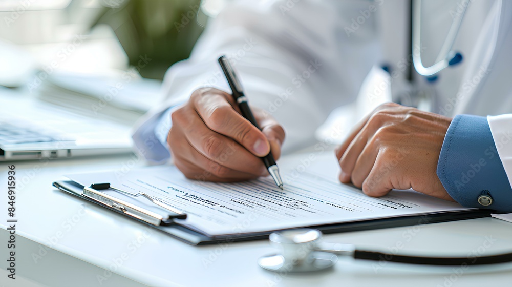 Fototapeta premium Medical Record Keeping