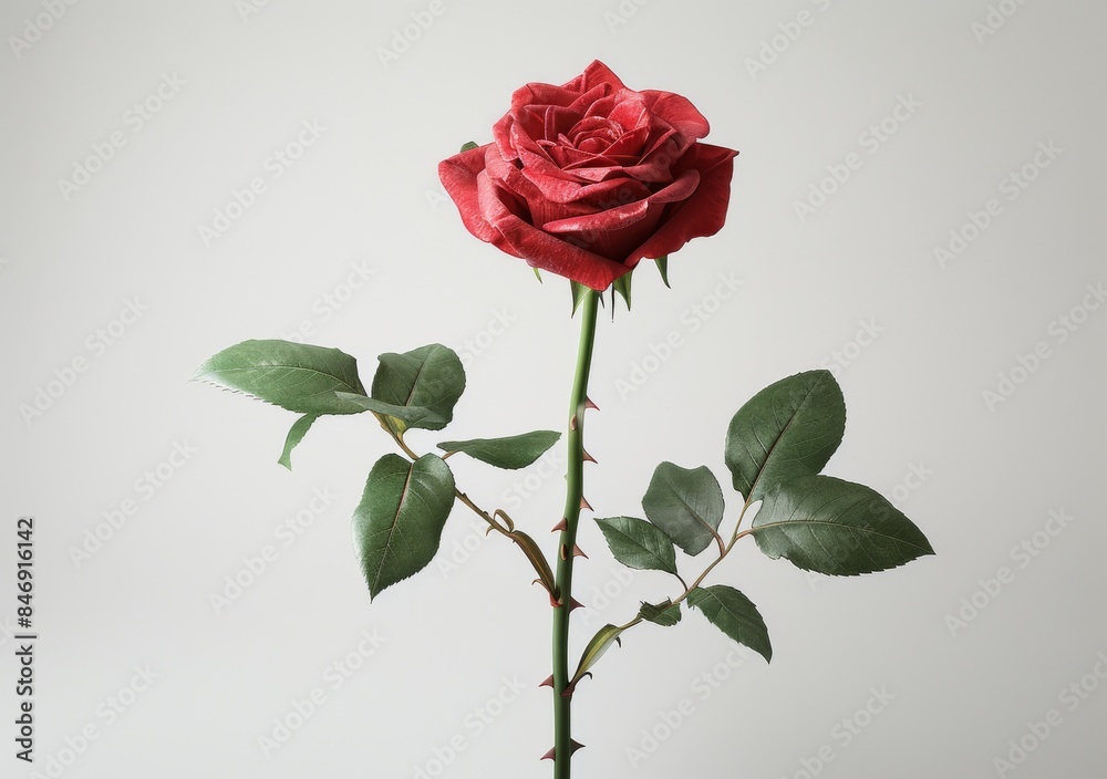 Detailed Macro Shot of a Red Rose Flower, Isolated on White Background, Perfect for Romantic, Botanical, and Elegant Concepts, Ideal for Fresh, Natural, and Decorative Designs Detailed Macro Shot of a Red Rose Flower, Isolated on White Background, Perfect for Romantic, Botanical, and Elegant Concepts, Ideal for Fresh, Natural, and Decorative Designs