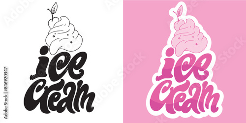 Funny hand drawn doodle lettering quote. Lettering pring for t-shirt, mug, shopper, clothes
100% vector image hand drawn