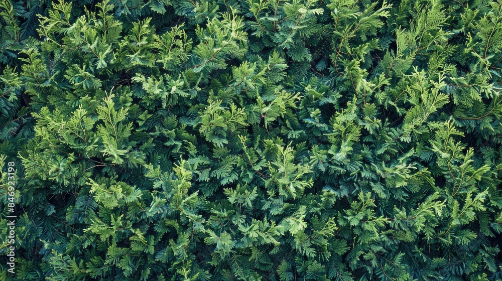 Coniferous Juniper Hedge as Natural Textured Background for Graphic Design Coniferous Juniper Hedge as Natural Textured Background for Graphic Design