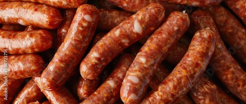 a pile of sausages, typical Italian pork cured meat.