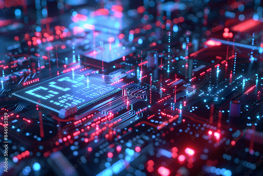 data analyze from microchip blue neon deph