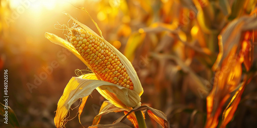 Maize majesty cornfield in autumn corn photography photo