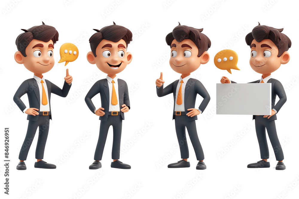 A man in a suit is holding a sign and pointing to it. He is smiling and he is giving a presentation, isolated on a transparent background. A man in a suit is holding a sign and pointing to it. He is smiling and he is giving a presentation, isolated on a transparent background.