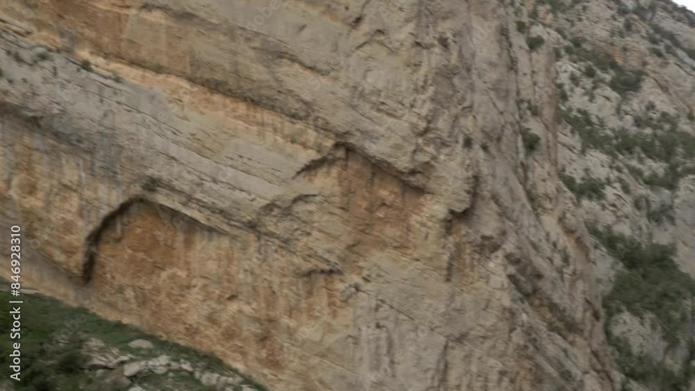 Congost de Mont-rebei gorge natural park near Benabarre, Spain, Europe, at spring Congost de Mont-rebei gorge natural park near Benabarre, Spain, Europe, at spring