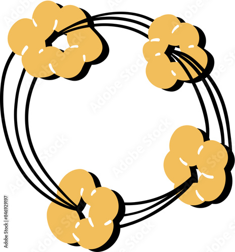 Comic doodle bomb explosion, boom cartoon clouds. Bang effect, dynamite TNT explosive. Crash, bang pop spiral sparks. Vector illustration 