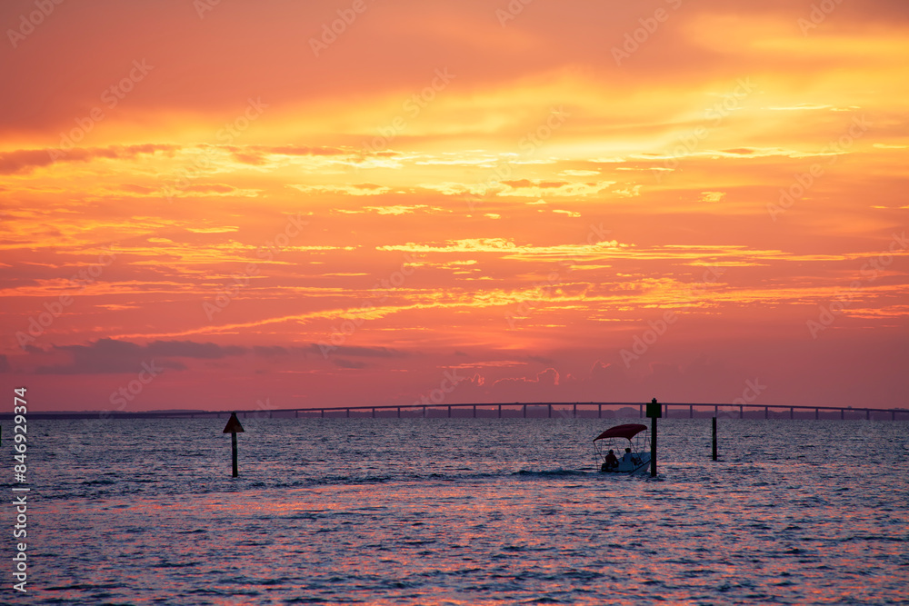 Sunset on the Waters of the Florida Panhandle Sunset on the Waters of the Florida Panhandle