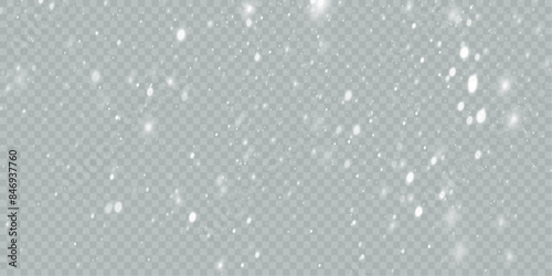 Vector texture Cold winter wind. On a transparent background. Christmas cold snow effect.	 photo