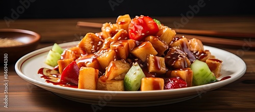 Delicious plate of stir-fri...