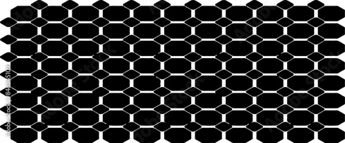 Monochrome texture composed of irregular graphic elements. Distressed uneven grunge background. Abstract vector illustration. Overlay for interesting effect and depth. Isolated on white background.