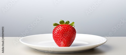 Fresh red strawberry placed...