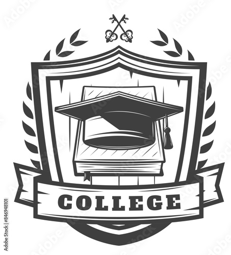 College, University - Emblem, Wappen - Vektor