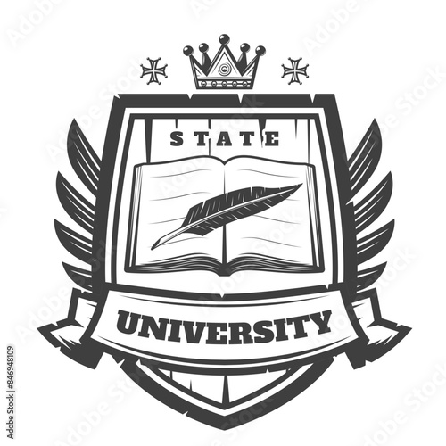 College, University - Emblem, Wappen - Vektor