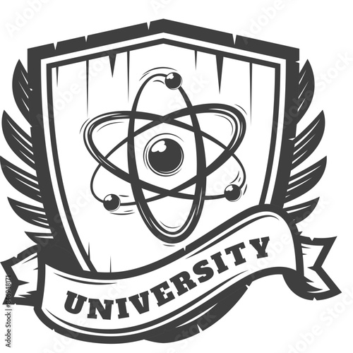 College, University - Emblem, Wappen - Vektor