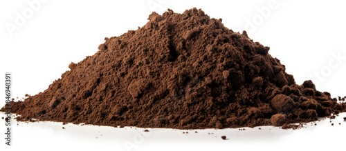 A mound of soil earth resti...