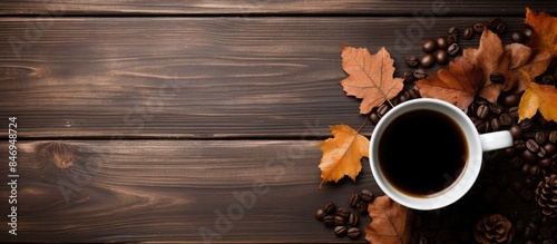 Coffee cup surrounded by fa...