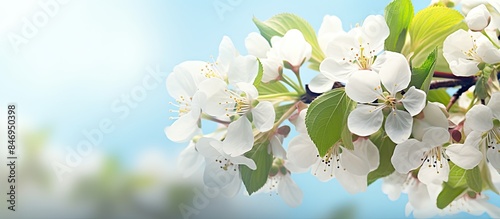 In full bloom, a tree branc...