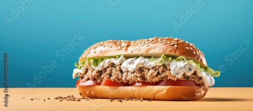 Delicious sandwich filled w...
