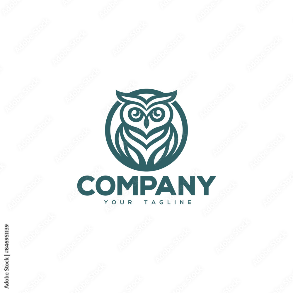 Creative logo design depicting a corporate animal head of a owl. Creative logo design depicting a corporate animal head of a owl.
