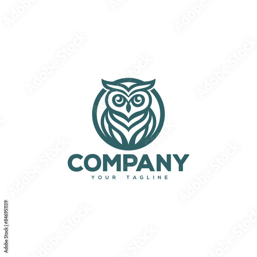Wallpaper Mural Creative logo design depicting a corporate animal head of a owl. Torontodigital.ca