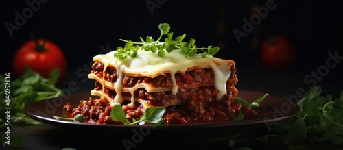 Delicious lasagna meal feat...