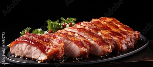 Close-up view of a plate co...