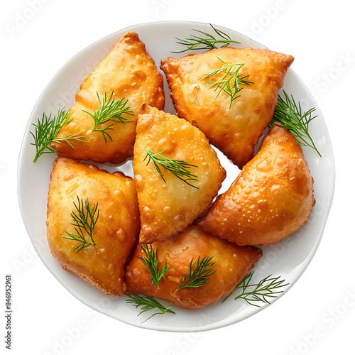 [Transparent Background PNG]Fried Burek with Dill