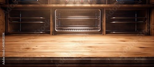 Rubber wood board placed in...