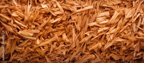 Close-up view of a stack of...