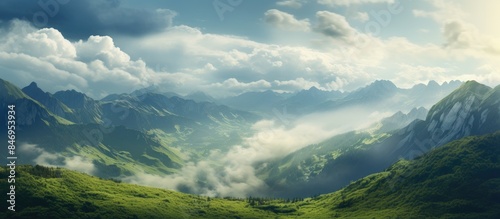 Scenic view of clouds hover...