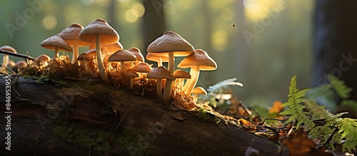 Sunlight filters through de...