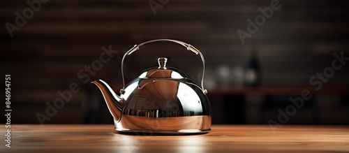Teapot placed on a simple w...