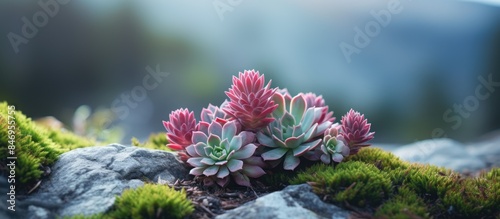 Tiny plant emerging from a ...
