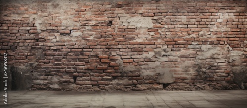 Weathered brick wall backgr...