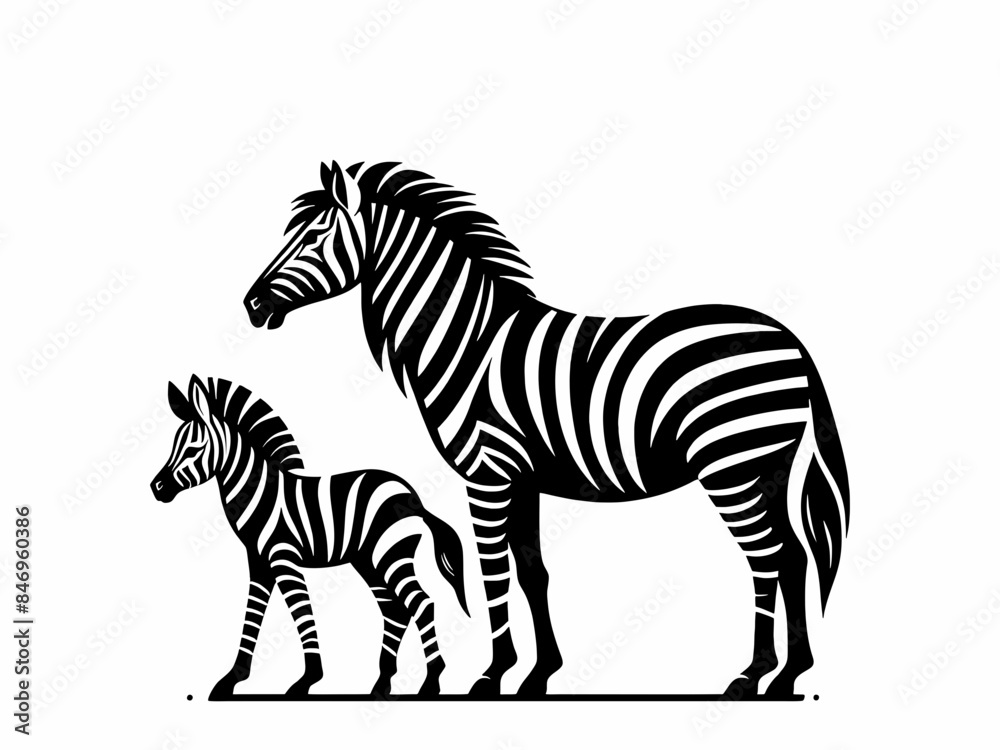 Fototapeta premium zebra vector illustration